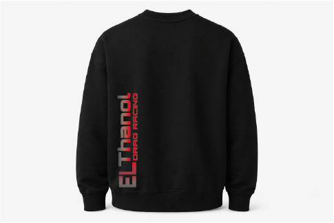 Elthanol Drag Racing Sweatshirt – Schriftzug modern