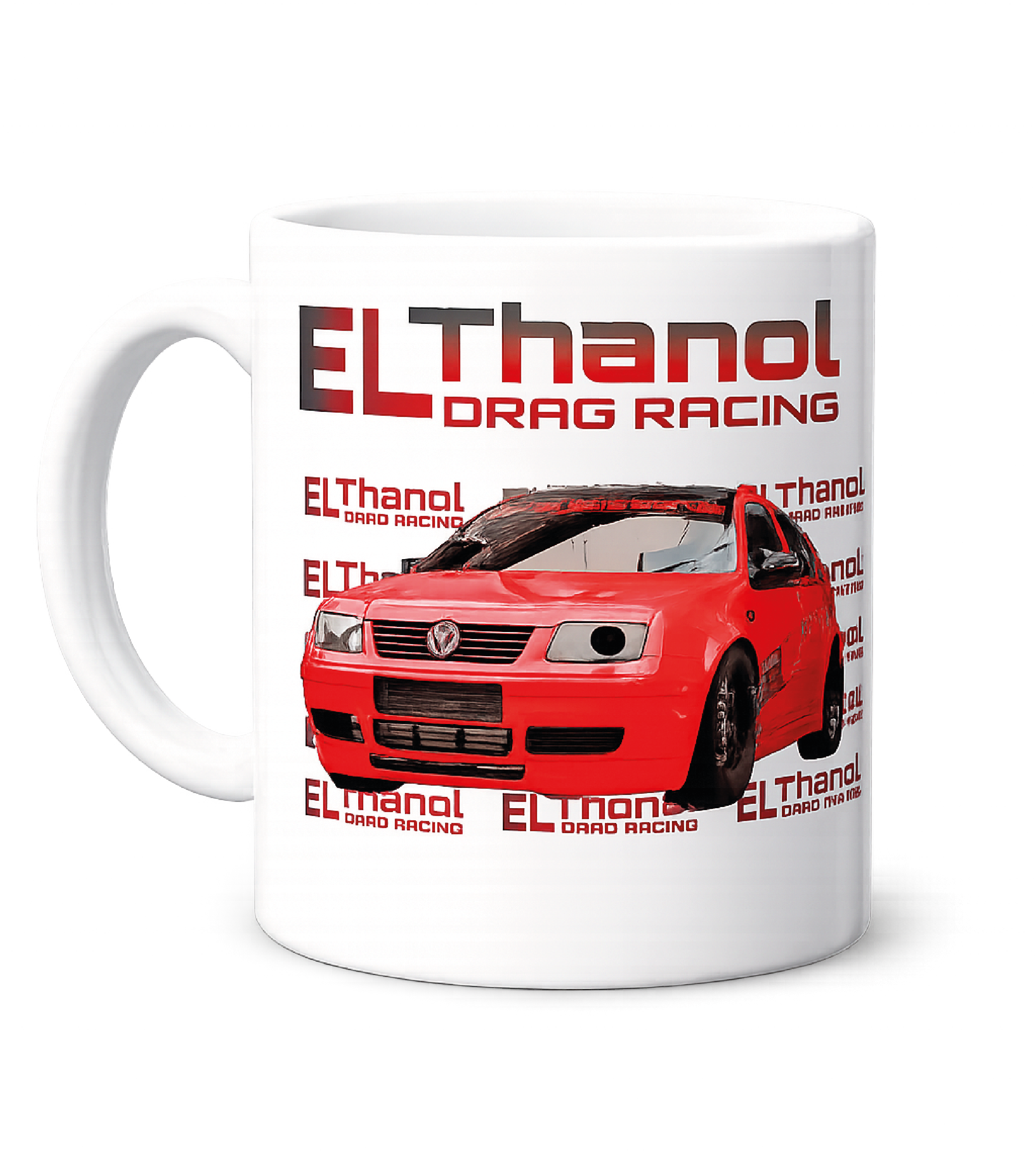 Tasse Weiß - Bora Rot